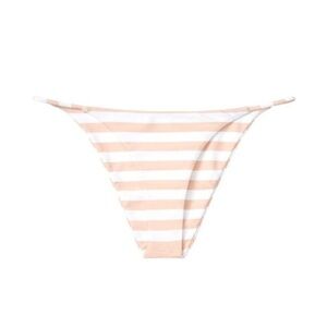 New! Skin by same striped Brazilian string low-rise bikini bottom 14674